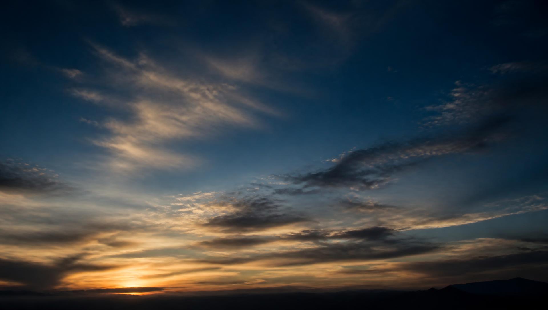 Open sky at first light